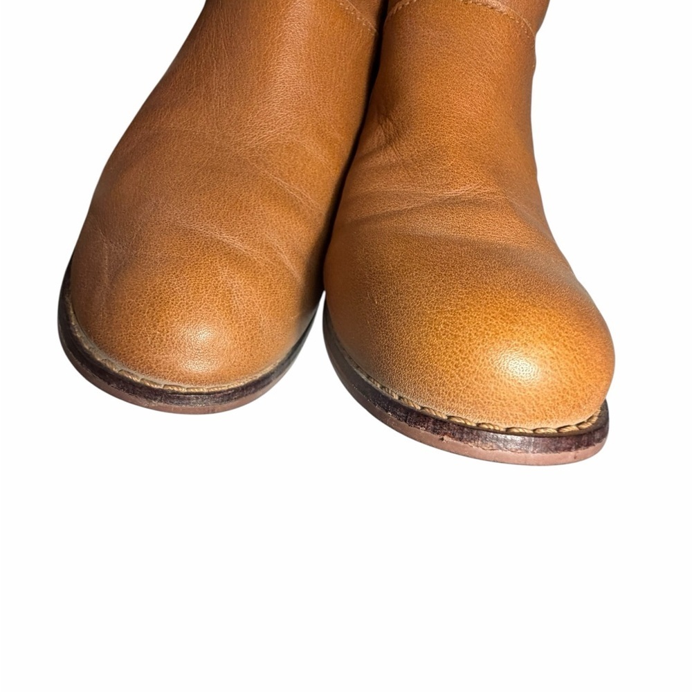 TOMS Carpe Diem Tan Brown Leather Women's Ankle Boots Sz 7.5 - Picture 5 of 13